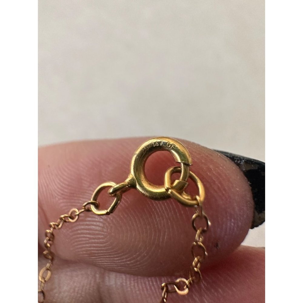Antique Victorian gold filled Etruscan revival purple paste pendant necklace - Picture 8 of 10